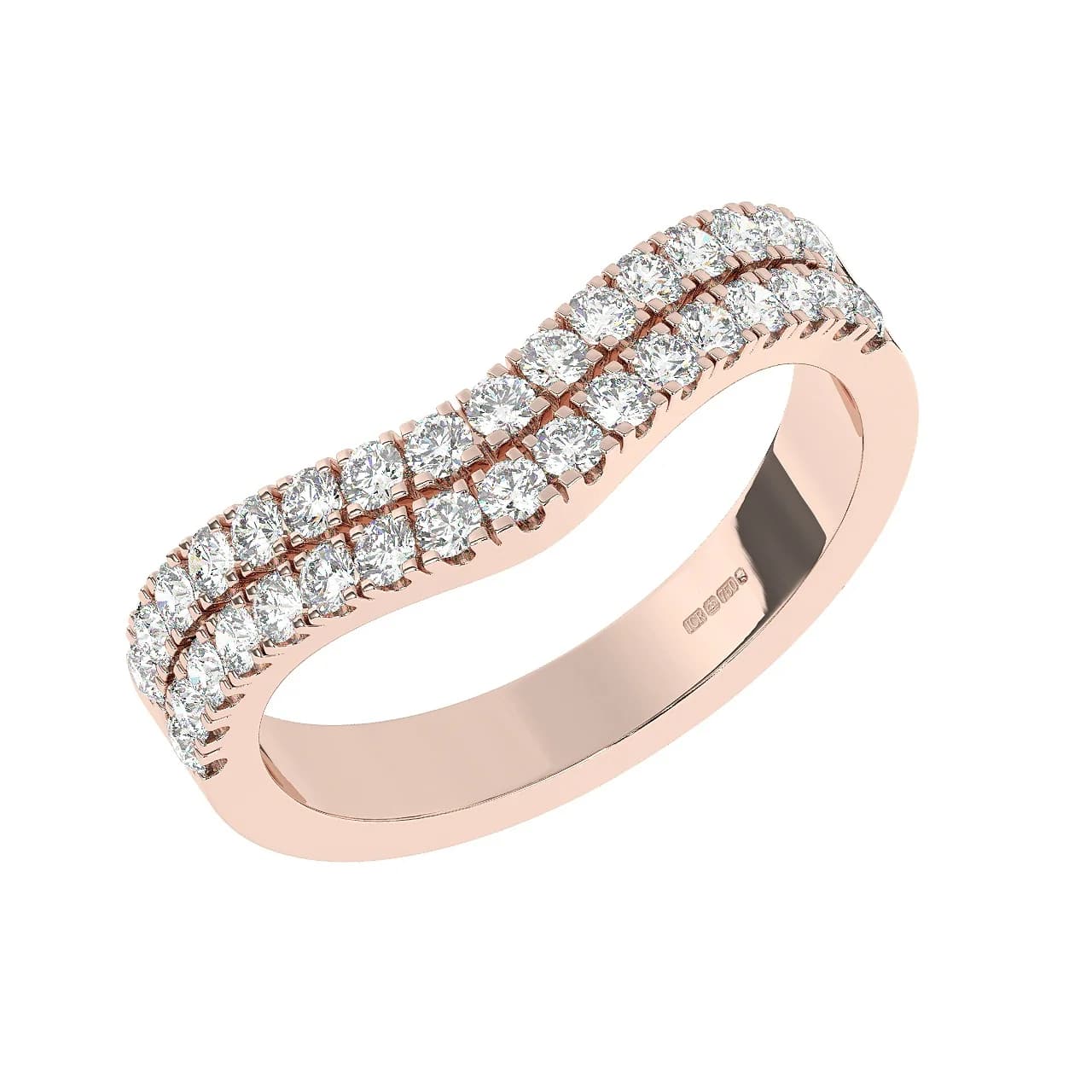 Natural Half Eternity in Rose Gold