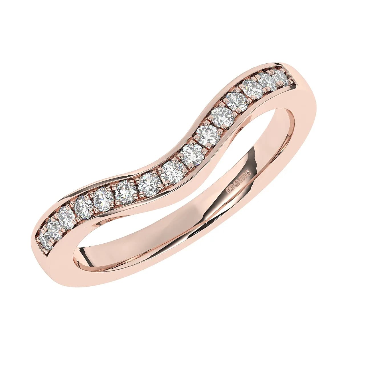 Natural Half Eternity in Rose Gold