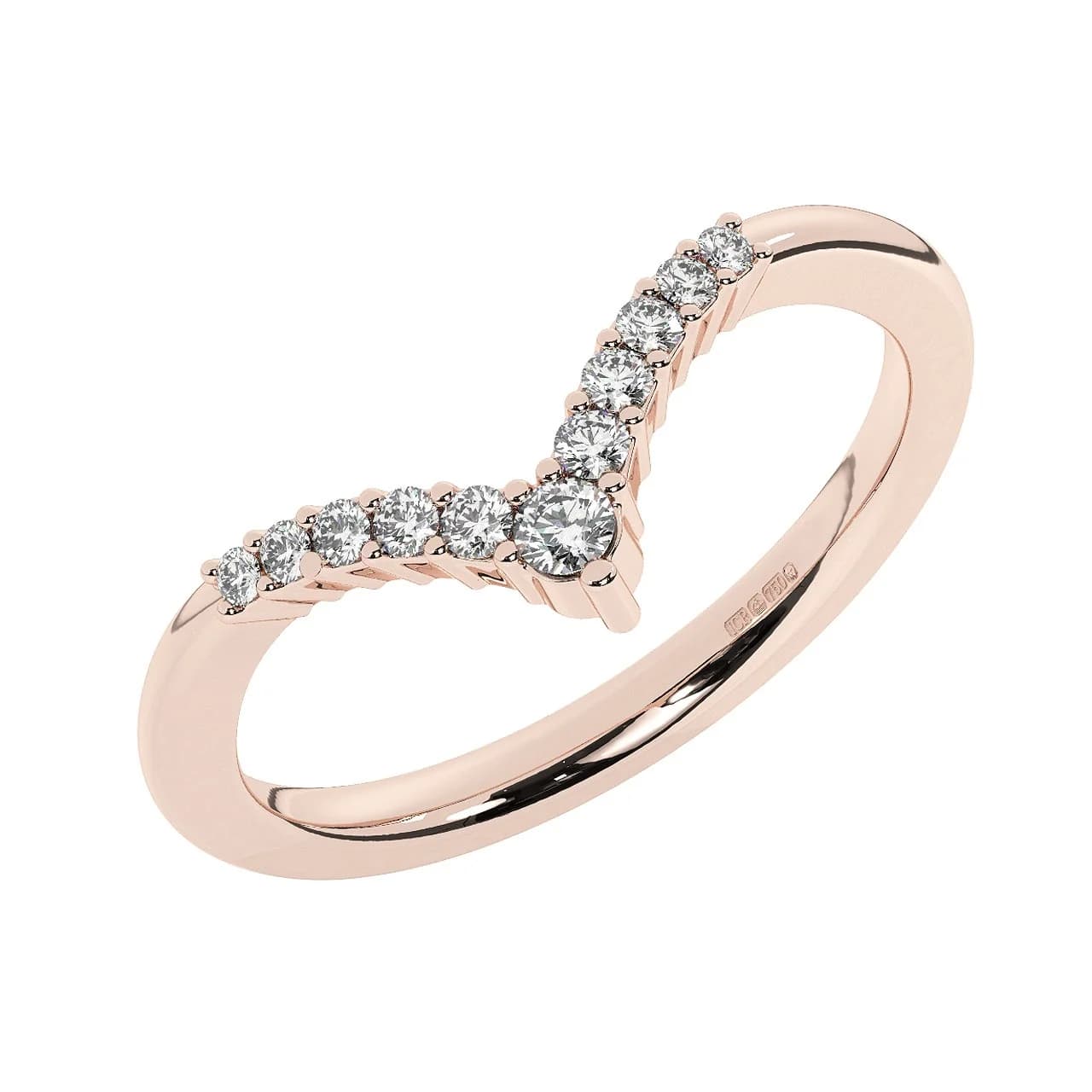 Natural Half Eternity in Rose Gold