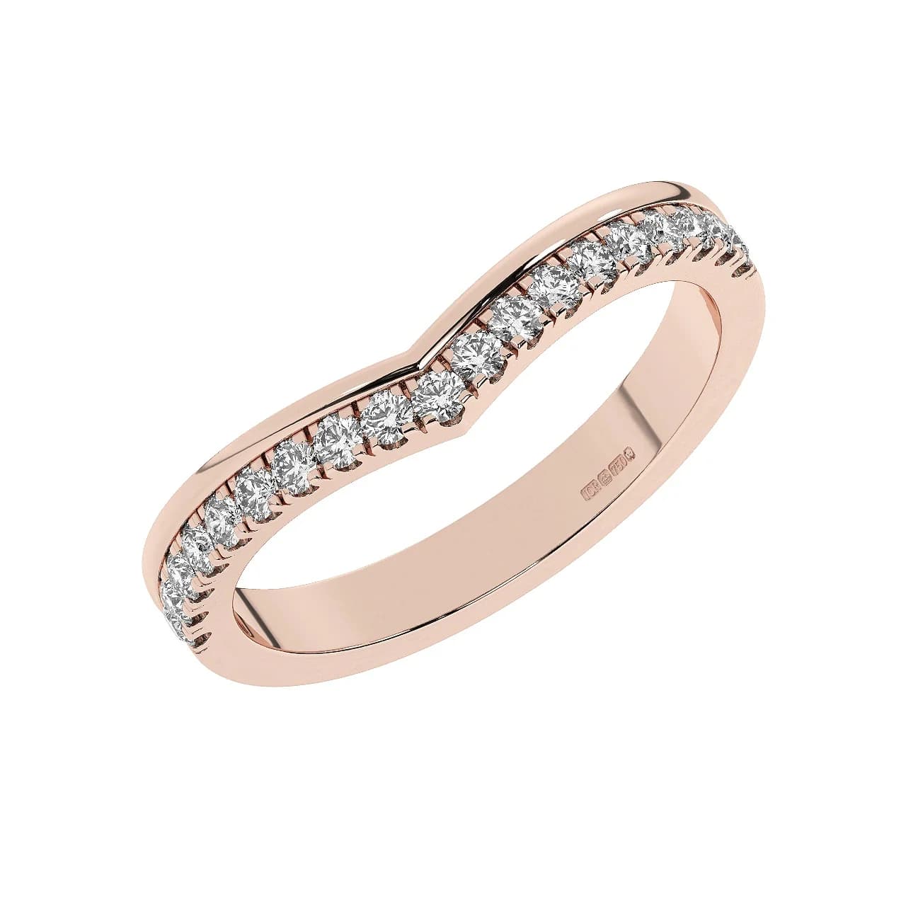 Natural Half Eternity in Rose Gold